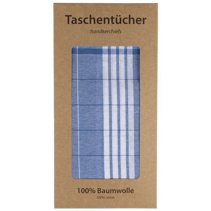 7 Stofftaschentücher für Herren - farbig