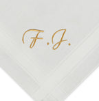 Individuell besticktes 3er Set Taschentücher | verschiedene Designs | 3 Monogramm-Taschentücher mit Wunschbestickung