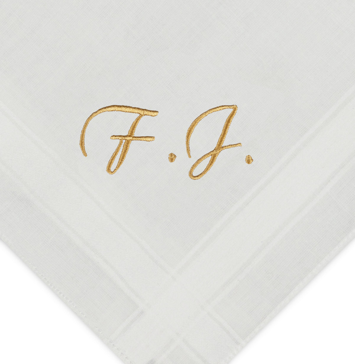 Individuell besticktes 3er Set Taschentücher | verschiedene Designs | 3 Monogramm-Taschentücher mit Wunschbestickung