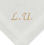 Individuell besticktes 3er Set Taschentücher | verschiedene Designs | 3 Monogramm-Taschentücher mit Wunschbestickung