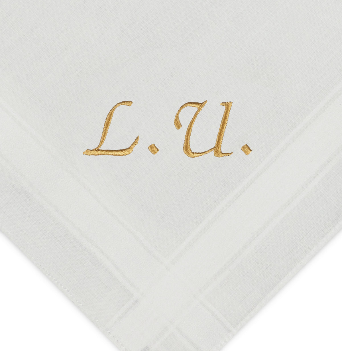 Individuell besticktes 3er Set Taschentücher | verschiedene Designs | 3 Monogramm-Taschentücher mit Wunschbestickung
