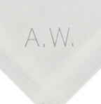 Individuell besticktes 3er Set Taschentücher | verschiedene Designs | 3 Monogramm-Taschentücher mit Wunschbestickung