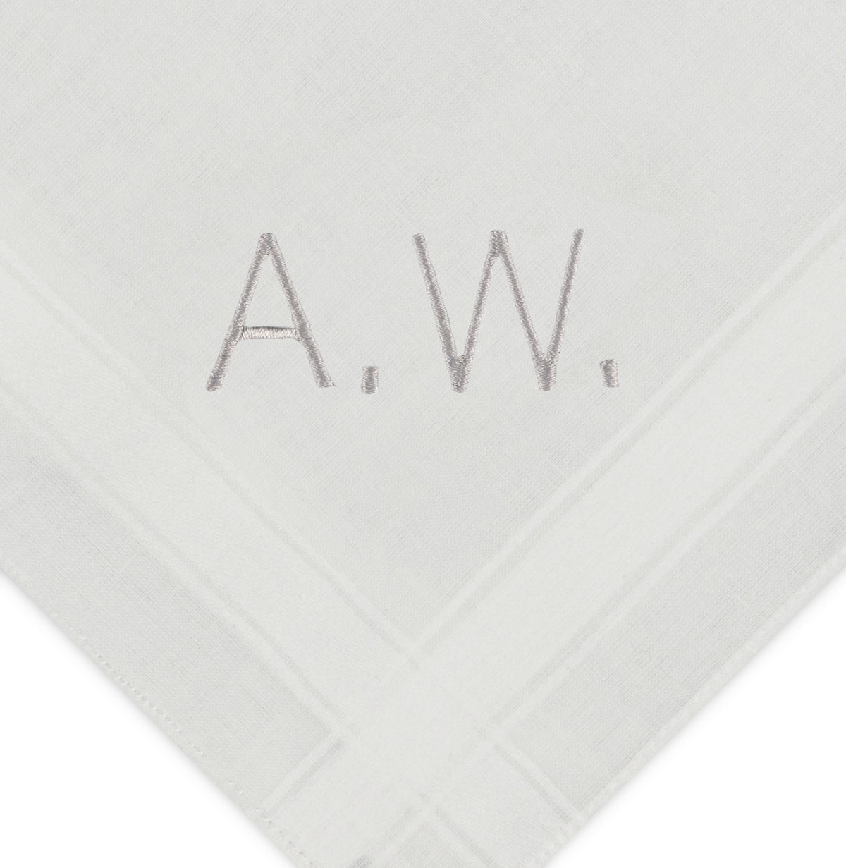 Individuell besticktes 3er Set Taschentücher | verschiedene Designs | 3 Monogramm-Taschentücher mit Wunschbestickung