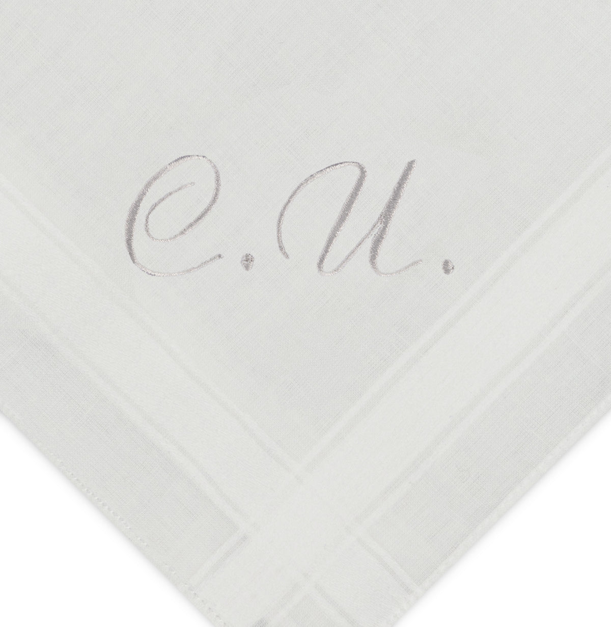 Individuell besticktes 3er Set Taschentücher | verschiedene Designs | 3 Monogramm-Taschentücher mit Wunschbestickung