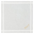 Individuell besticktes 3er Set Taschentücher | verschiedene Designs | 3 Monogramm-Taschentücher mit Wunschbestickung