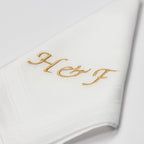 Individuell besticktes 3er Set Taschentücher | verschiedene Designs | 3 Monogramm-Taschentücher mit Wunschbestickung