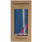6 PREMIUM Stofftaschentücher für Damen - dunkel