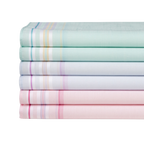 6 PREMIUM Stofftaschentücher für Damen - farbig, mit Ornamenten
