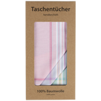 6 PREMIUM Stofftaschentücher für Damen - farbig, mit Ornamenten