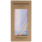 6 Stofftaschentücher für Damen | farblich sortiert | 29x29cm
