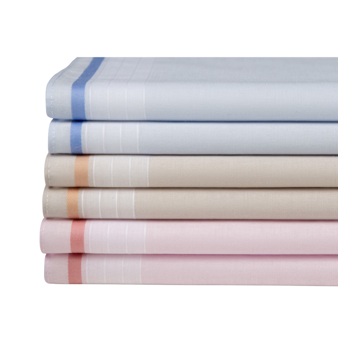 6 Stofftaschentücher für Damen - farbig