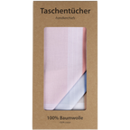 6 Stofftaschentücher für Damen - farbig