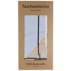 6 PREMIUM Stofftaschentücher für Herren - kariert