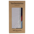 6 Stofftaschentücher für Herren - farbig