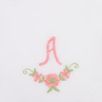 3 Stck Damen-Stofftaschentücher mit Monogramm bestickt - rosa Taschentuch mit rosa Stick