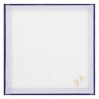 Individuell besticktes 3er Set Taschentücher | verschiedene Designs | 3 Monogramm-Taschentücher mit Wunschbestickung