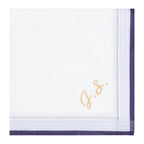 Individuell besticktes 3er Set Taschentücher | verschiedene Designs | 3 Monogramm-Taschentücher mit Wunschbestickung