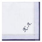 Individuell besticktes 3er Set Taschentücher | verschiedene Designs | 3 Monogramm-Taschentücher mit Wunschbestickung