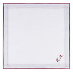 Individuell besticktes 3er Set Taschentücher | verschiedene Designs | 3 Monogramm-Taschentücher mit Wunschbestickung