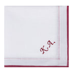 Individuell besticktes 3er Set Taschentücher | verschiedene Designs | 3 Monogramm-Taschentücher mit Wunschbestickung