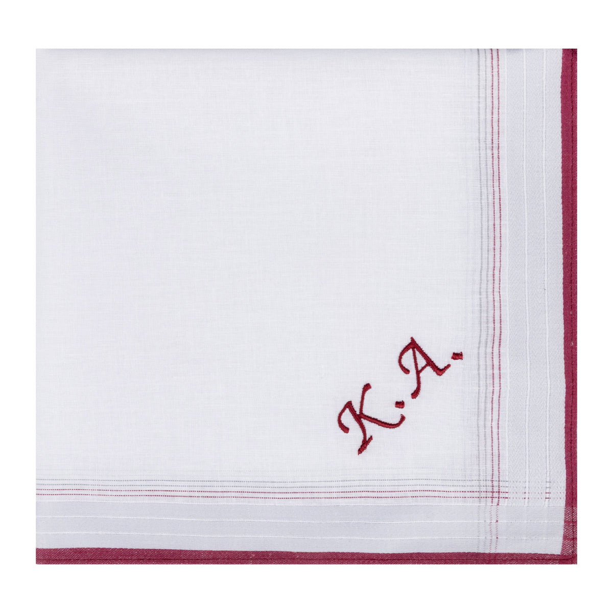 Individuell besticktes 3er Set Taschentücher | verschiedene Designs | 3 Monogramm-Taschentücher mit Wunschbestickung