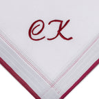 Individuell besticktes 3er Set Taschentücher | verschiedene Designs | 3 Monogramm-Taschentücher mit Wunschbestickung