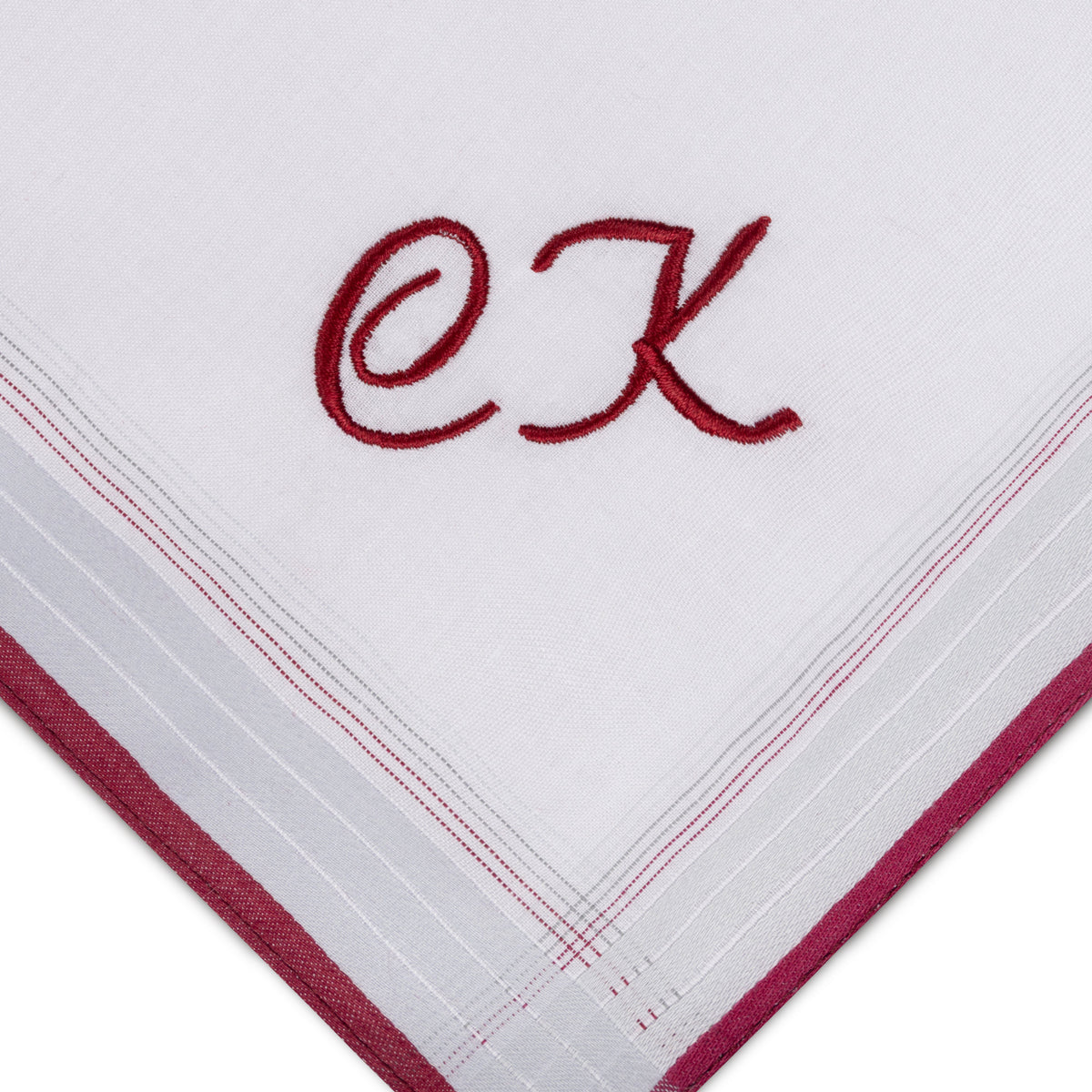 Individuell besticktes 3er Set Taschentücher | verschiedene Designs | 3 Monogramm-Taschentücher mit Wunschbestickung