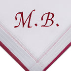 Individuell besticktes 3er Set Taschentücher | verschiedene Designs | 3 Monogramm-Taschentücher mit Wunschbestickung