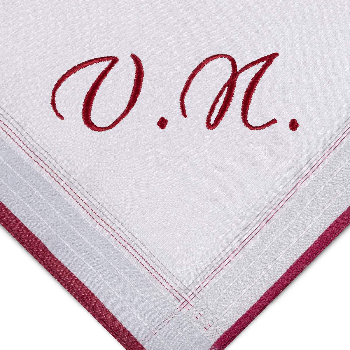 Individuell besticktes 3er Set Taschentücher | verschiedene Designs | 3 Monogramm-Taschentücher mit Wunschbestickung