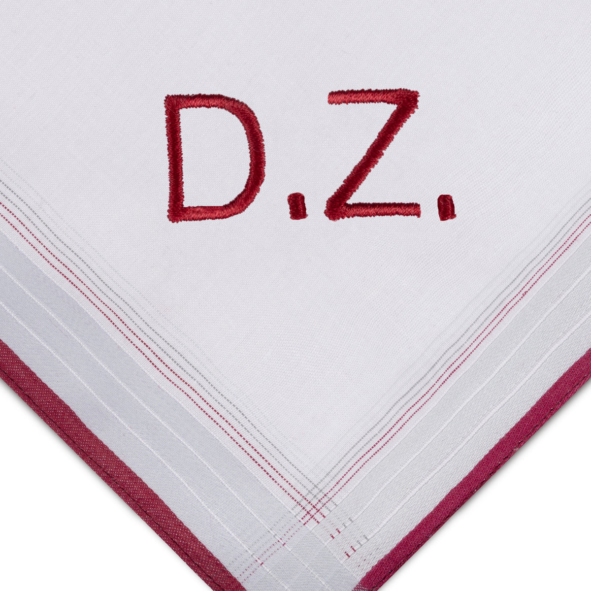Individuell besticktes 3er Set Taschentücher | verschiedene Designs | 3 Monogramm-Taschentücher mit Wunschbestickung