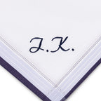 Individuell besticktes 3er Set Taschentücher | verschiedene Designs | 3 Monogramm-Taschentücher mit Wunschbestickung
