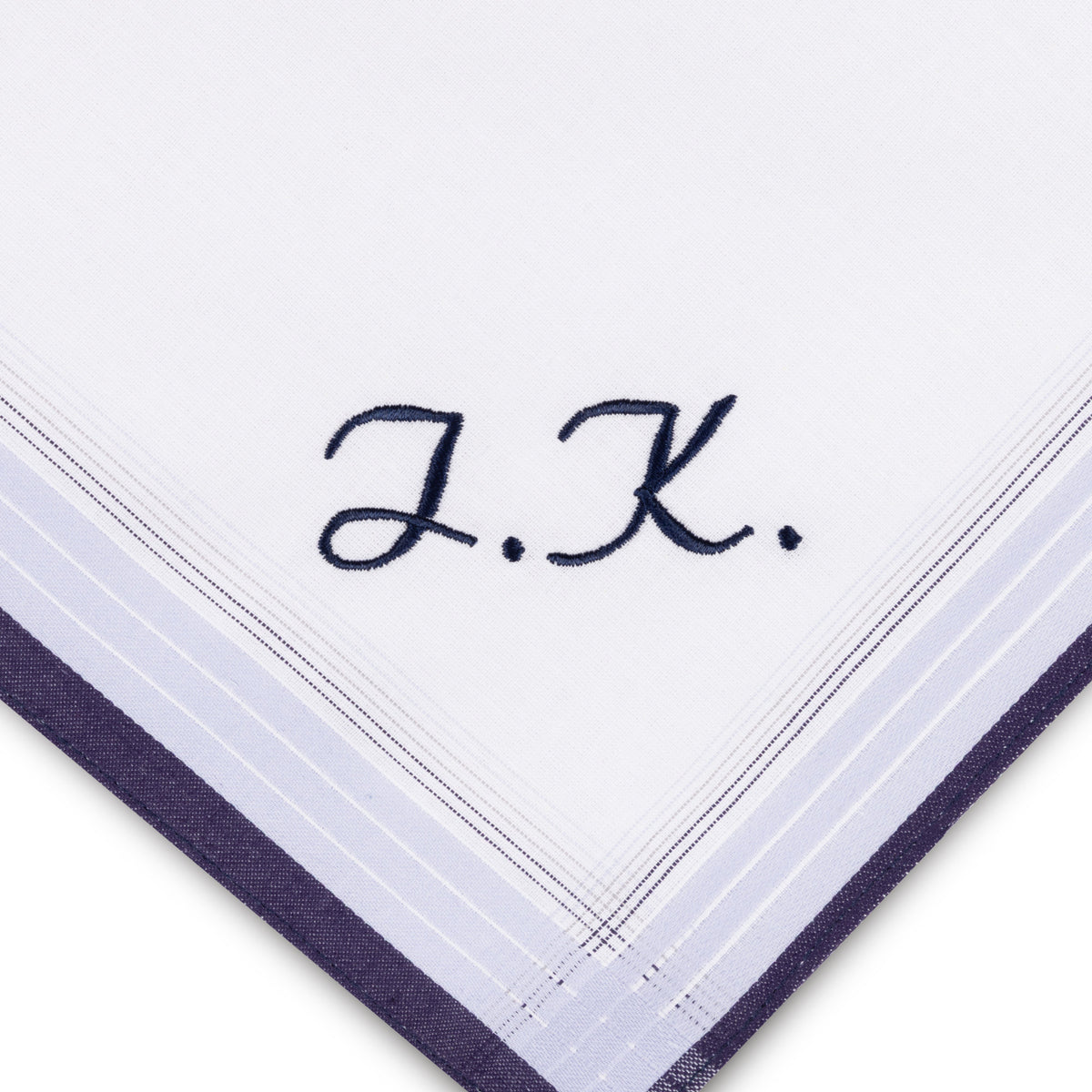 Individuell besticktes 3er Set Taschentücher | verschiedene Designs | 3 Monogramm-Taschentücher mit Wunschbestickung