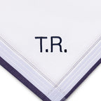 Individuell besticktes 3er Set Taschentücher | verschiedene Designs | 3 Monogramm-Taschentücher mit Wunschbestickung