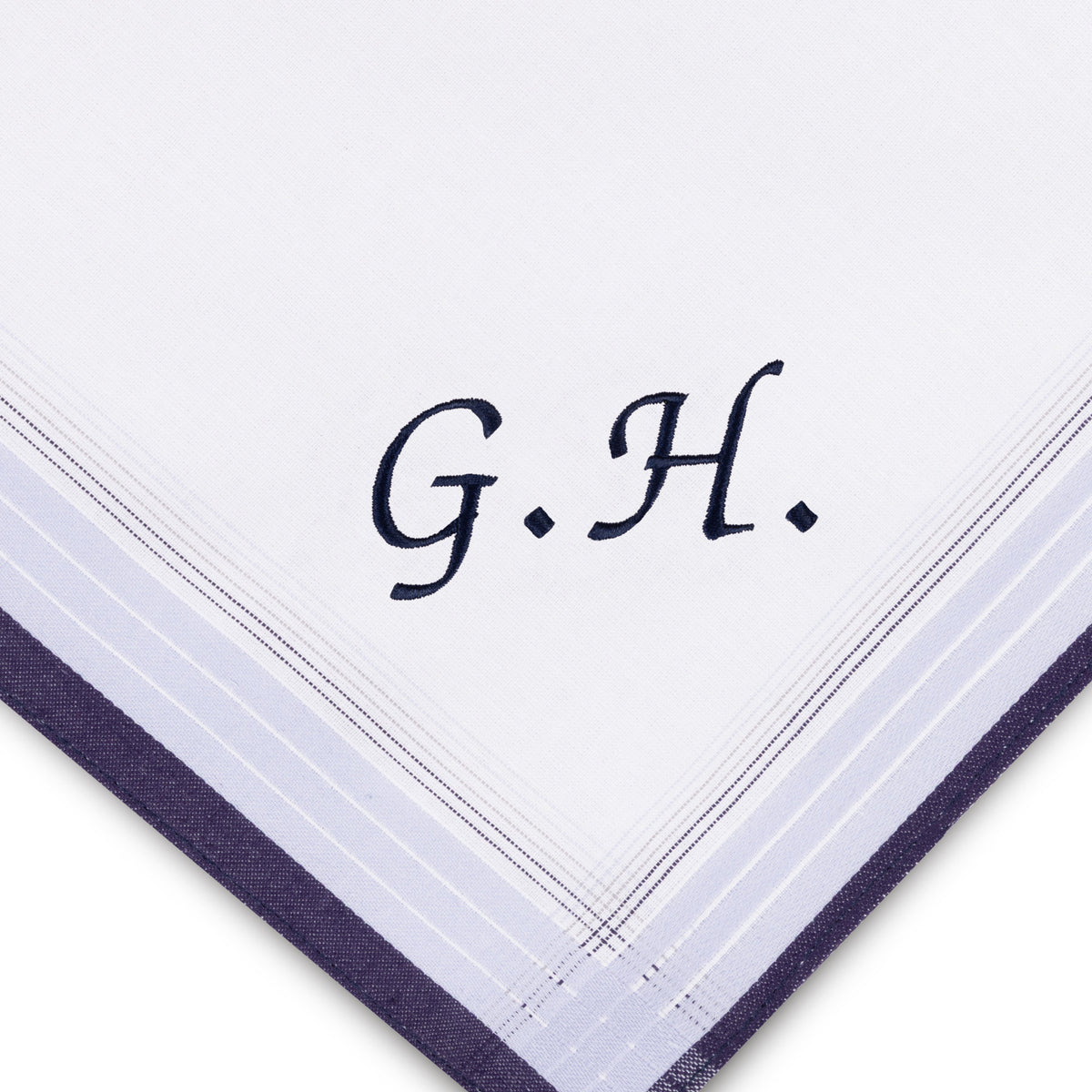 Individuell besticktes 3er Set Taschentücher | verschiedene Designs | 3 Monogramm-Taschentücher mit Wunschbestickung