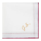 Individuell besticktes 3er Set Taschentücher | verschiedene Designs | 3 Monogramm-Taschentücher mit Wunschbestickung