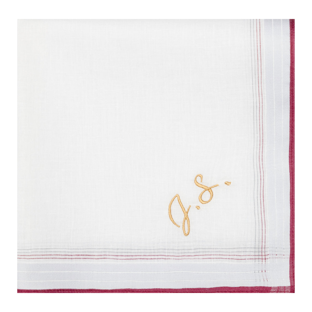 Individuell besticktes 3er Set Taschentücher | verschiedene Designs | 3 Monogramm-Taschentücher mit Wunschbestickung