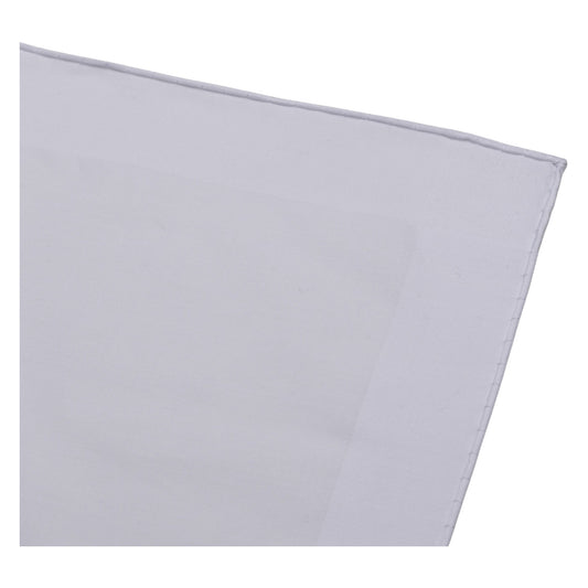 2 handrollierte Stofftaschentücher für Herren in weiß - STUCO