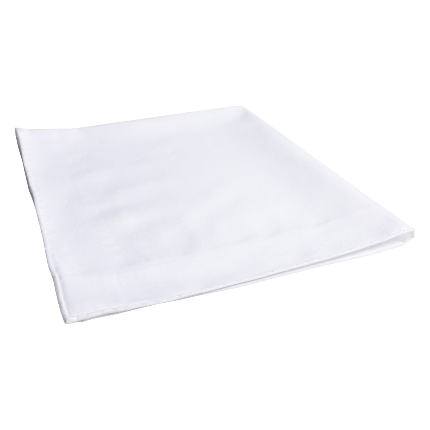 2 handrollierte Stofftaschentücher für Herren in weiß - STUCO