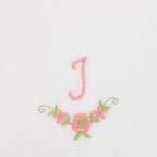 3 Stck Damen-Stofftaschentücher mit Monogramm bestickt - rosa Taschentuch mit rosa Stick