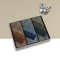 Edles 3er Set Jaquard-Taschentücher in Geschenkbox | 43x43cm