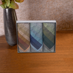 Edles 3er Set Jaquard-Taschentücher in Geschenkbox | 43x43cm
