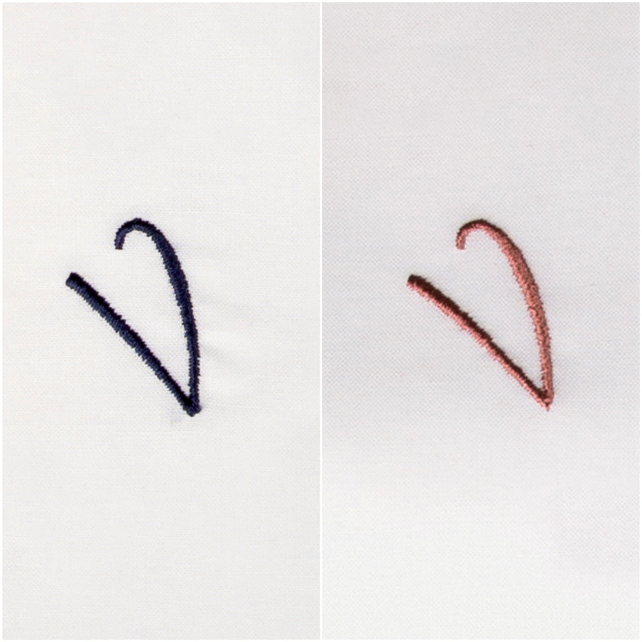 3 Stck Herren Stofftaschentücher mit Monogramm bestickt - mit farbigem Rand und Satinstreifen 100% Baumwolle