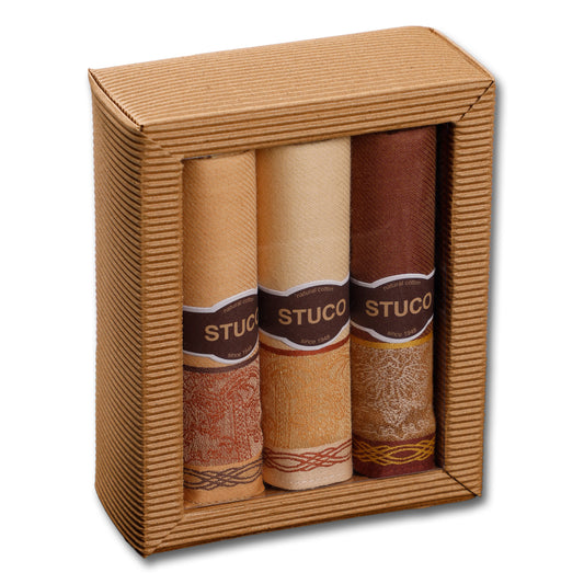 3er Packung STUCO Stofftaschentücher Zigarren-"Look" für Herren